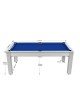 Table billard convertible 7ft Louxor blanc boisé 