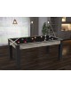 Table billard convertible industriel tapis noir