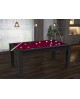 Billard convertible en table 6ft Dubaï noir tapis noir