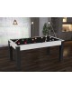 billard convertible blanc boisé tapis noir