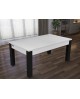 billard avec table 6ft Delhi blanc tapis noir