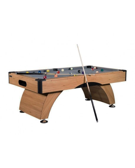 Table billard 7ft Dallas hêtre tapis gris