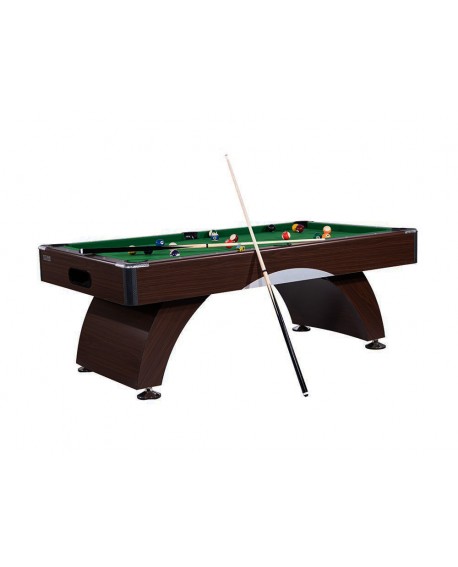 Table billard 7ft Dallas wengé tapis vert