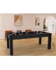 Table billard convertible 6ft Dubaï noir tapis prune