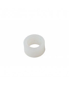 Bague nylon en bout de barre Stella blanche - Le lot de 6