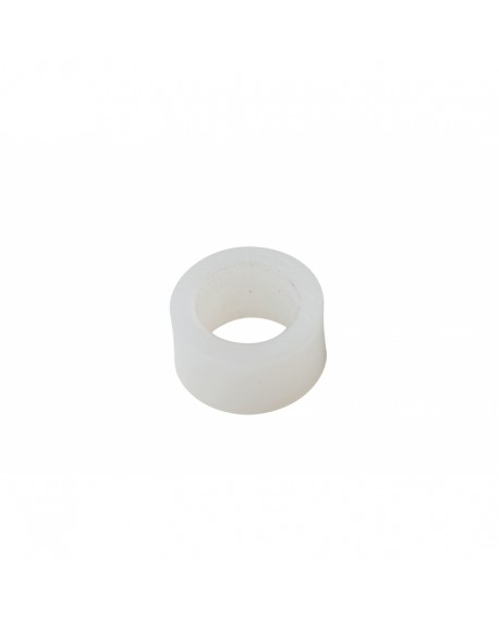 Bague nylon en bout de barre Stella blanche - Le lot de 6