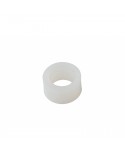 Bague nylon en bout de barre Stella blanche - Le lot de 6