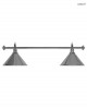 Luminaire 2 Globes louxor chrome