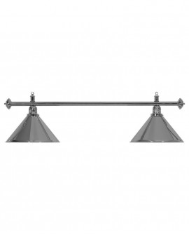 Luminaire 2 Globes louxor chrome