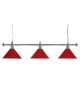 Luminaire 3 Globes louxor rouge