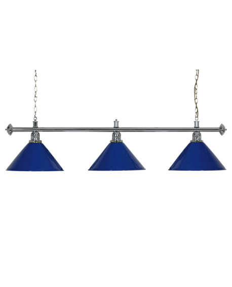 Luminaire 3 Globes louxor bleu