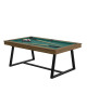 Table billard convertible René Pierre Brio Chataignier tapis vert