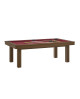 Table billard convertible René Pierre Lafite Chataignier tapis rouge