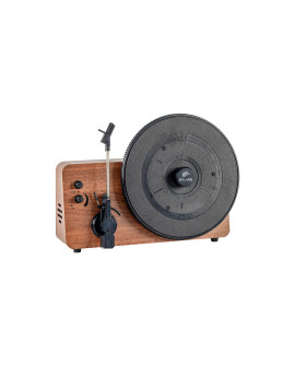 Platine vinyle verticale Saint-Germain design vintage en bois