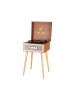 Platine vinyle Bolaris Harlem design vintage en bois naturel