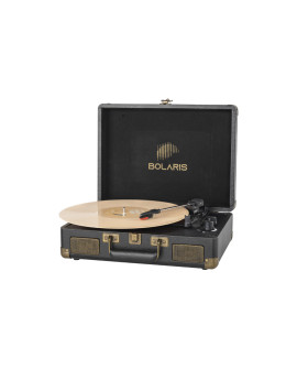 Platine vinyle Bolaris Rio portable avec Bluetooth 5.0 – Noir