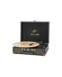 Platine vinyle portable Rio Bluetooth 5.0 – 33/45/78 tours, AUX-IN, design noir
