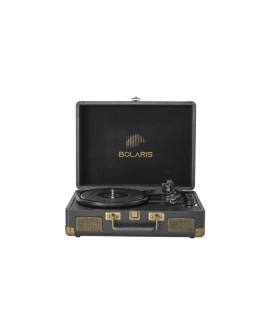 Platine vinyle Bolaris Rio portable avec Bluetooth 5.0 – Noir