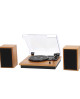 Platine vinyle Bolaris Phoenix finition hêtre avec enceintes Bluetooth 5.0