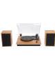 Tourne-disque Bolaris Phoenix en hêtre – compatible 33, 45 et 78 tours