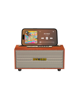 Enceinte portable Bluetooth Bolaris Bronx – 8 W RMS, Coloris Merisier