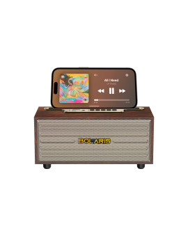 Enceinte portable Bluetooth Bolaris Bronx – 8 W RMS, Coloris Noyer
