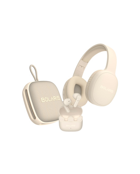 pack-audio-bolaris-3en1-beige-casque-enceinte-ecouteurs