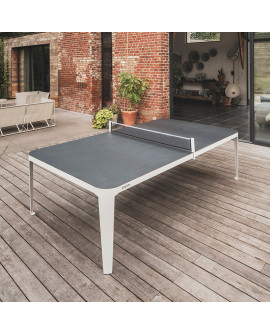 Table de ping Hyphen Cornilleau blanc intérieur et extérieur