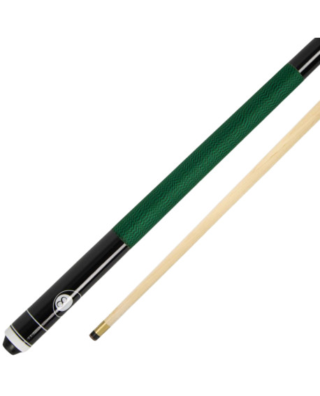 Queue de Billard démontable 1.45m avec grip vert - Bois ramin