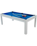 Table billard convertible 7ft Prego blanc