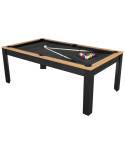 Table billard convertible 7ft Prego Duo noir et bois