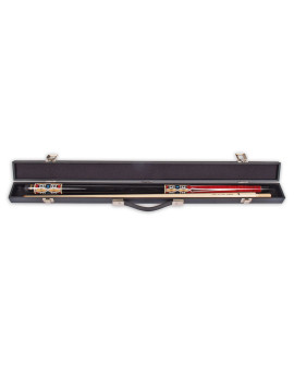 Mallette noire pour Queue de Billard 1/2 &ndash; 2 Compartiments 81,5 cm