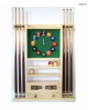 Porte-queues de billard horloge compteur chêne clair