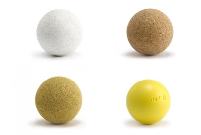 50 balles de baby foot jaune liège - Bonzini, fabrication française